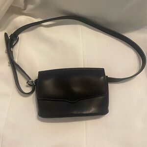 Rebecca Minkoff Elegant Black Interior leather belt bag